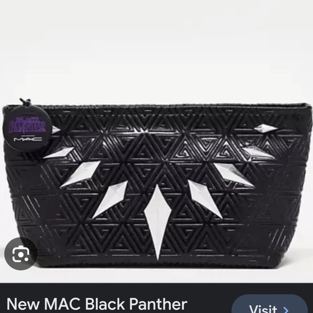 Unused MAC Black Panther Wakanda Forever Cosmetic Makeup Bag Collector’s Item!